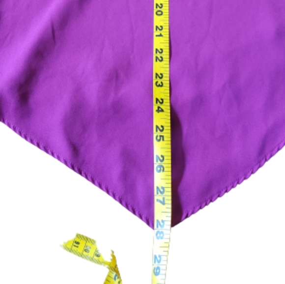 VENUS Top  Cross Back Straps Flowy Magenta and Black  Polyester  Women's Size 10 - Picture 8 of 8